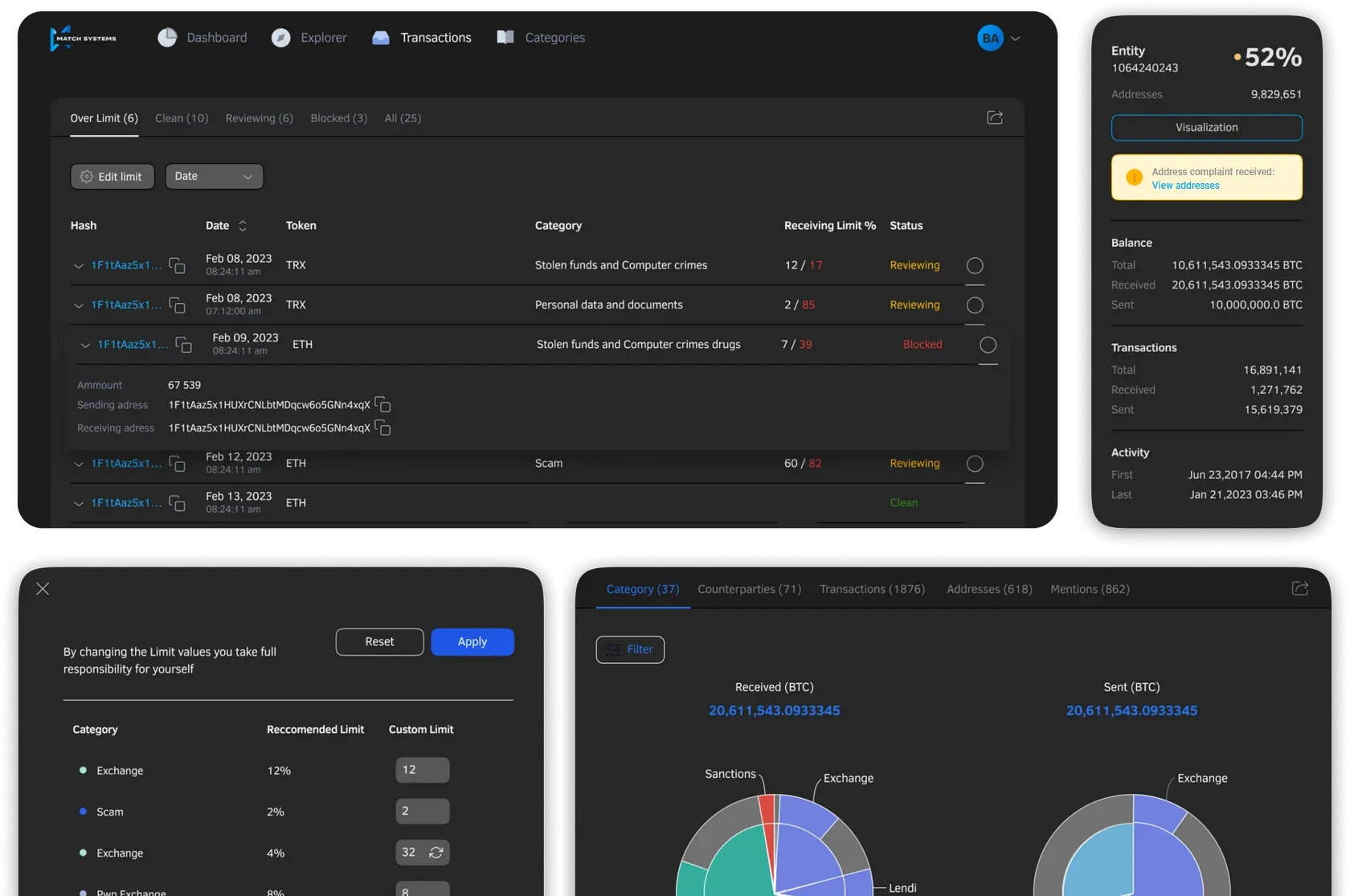 Automatic monitoring of transactions