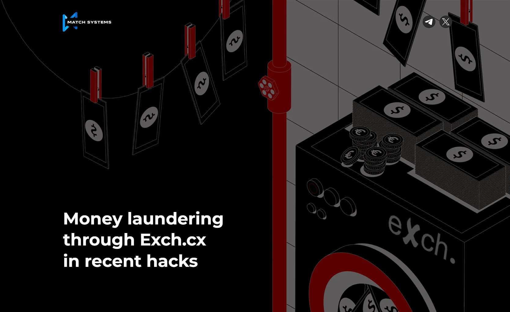 Money laundering through Exch.cx in recent hacks
